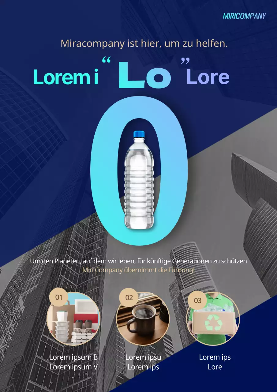 Marineblaues hellblaues Umwelt-Firmenthema