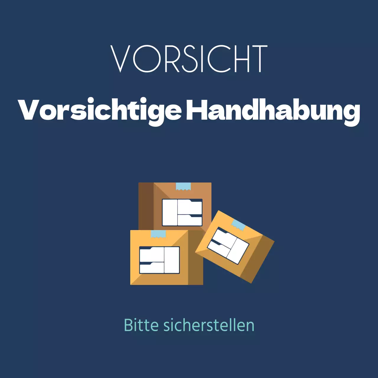 Vorsichtige Handhabung