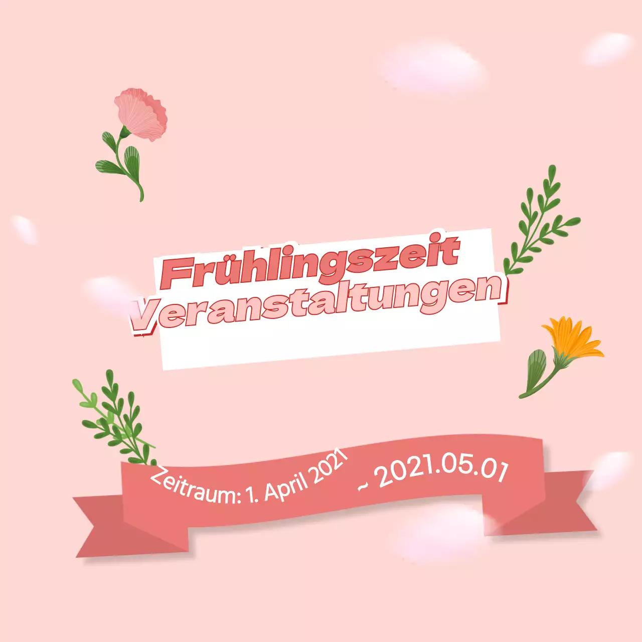 Ein süßes Frühlingsereignis in Rosa