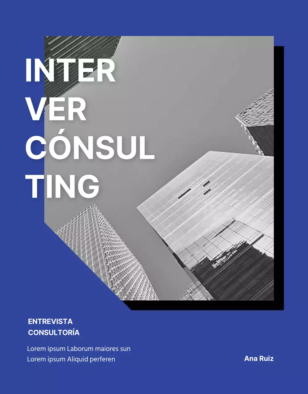 Blue and Monotone Job Interview Consultancy detail page