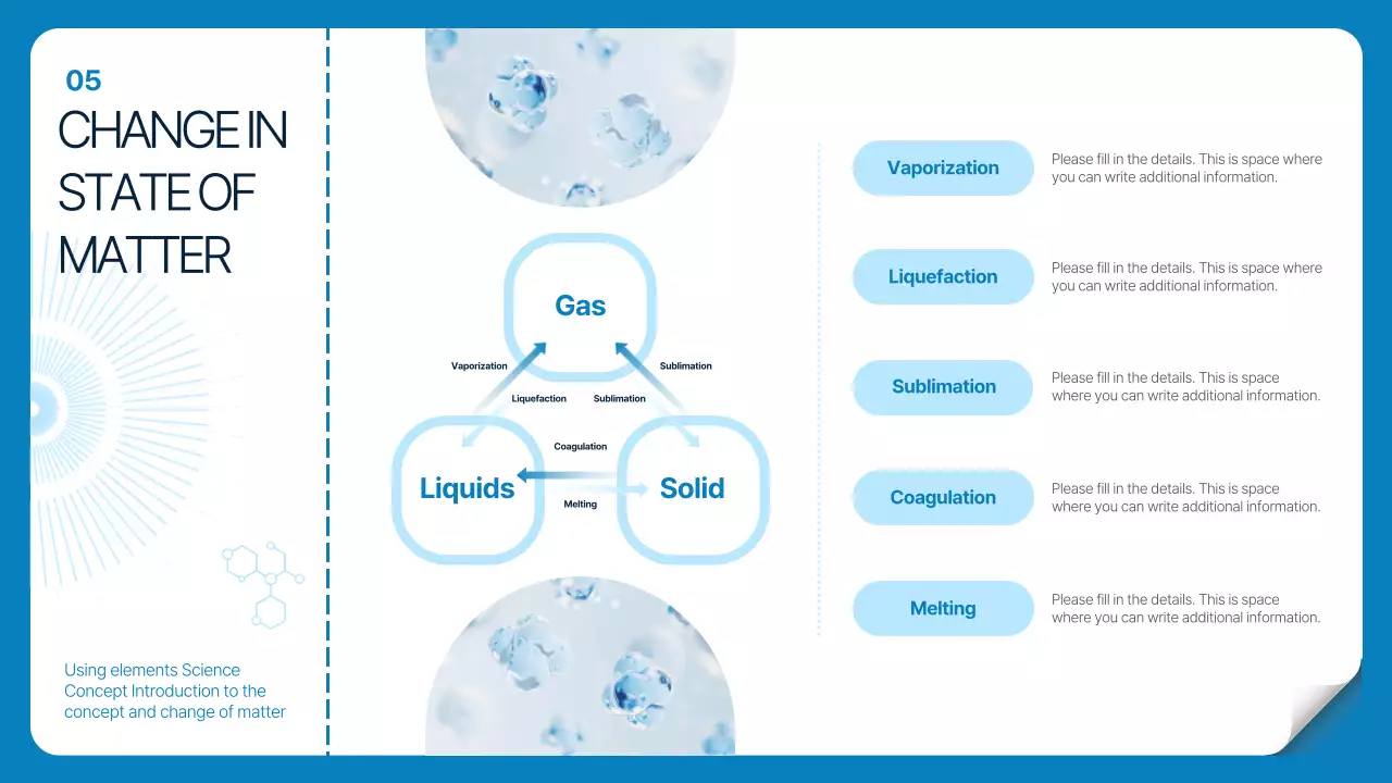 블루 추상 과학 프레젠테이션