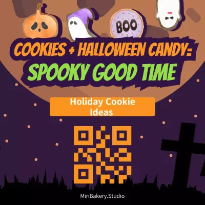 Purple Retro Halloween Promotion Social Media Post