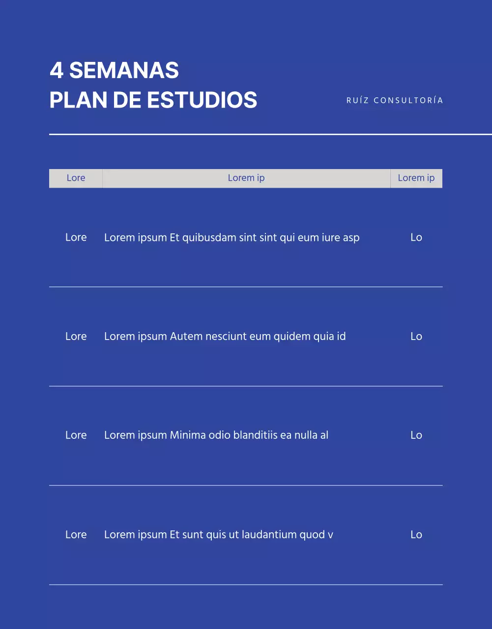 Blue and Monotone Job Interview Consultancy detail page