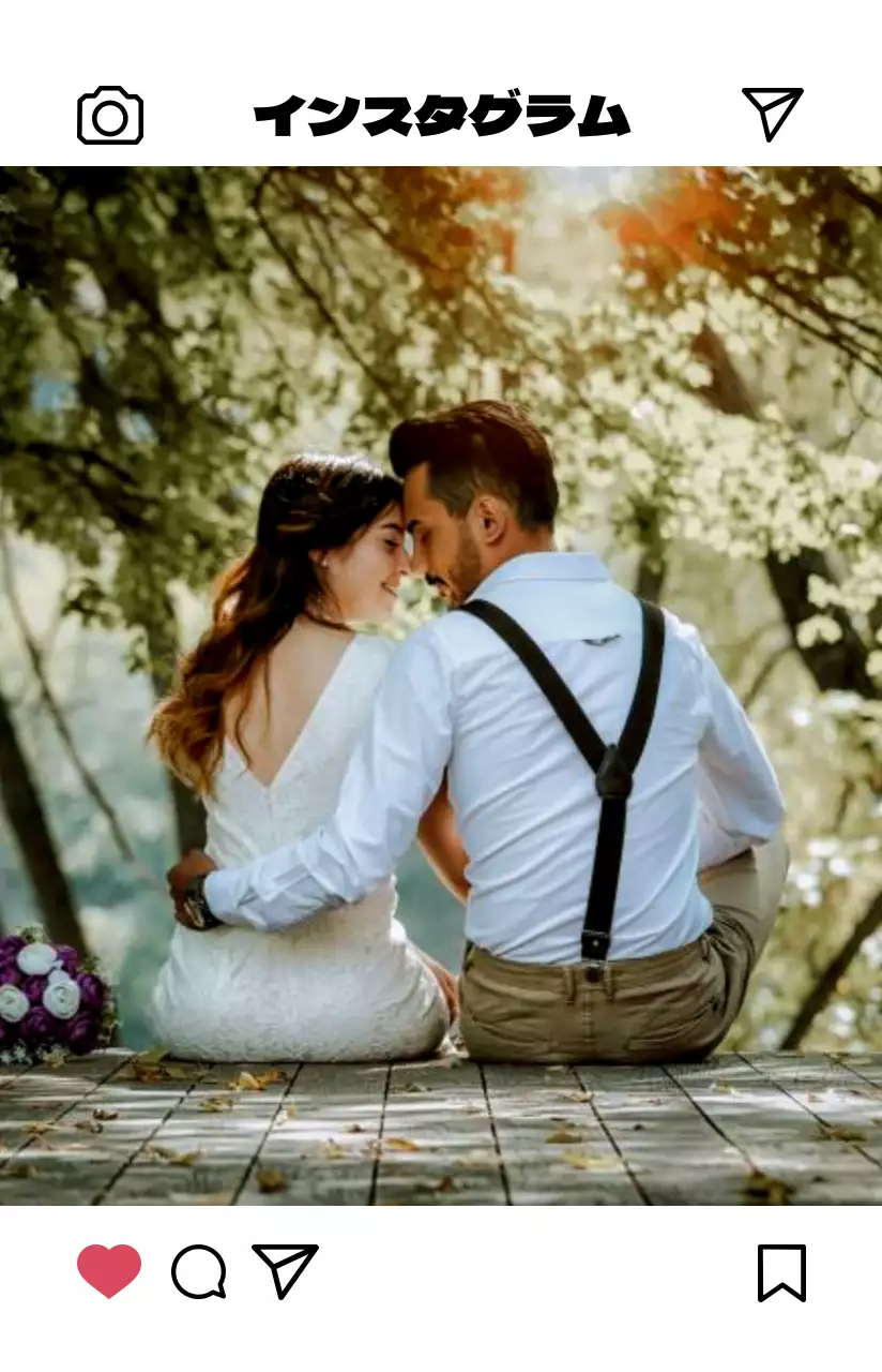 明るく温かみのあるカラー感のシンプルモダンなインスタグラムフォトフレームコンセプトのパーソナルグッズ用