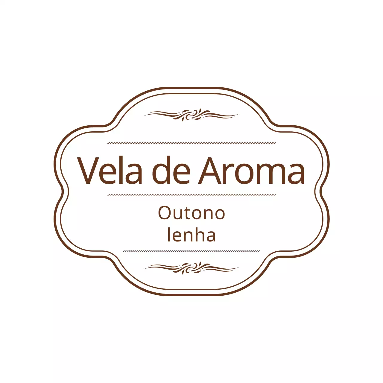 Como utilizar uma vela simples e sentimental em forma de moldura em castanho e branco