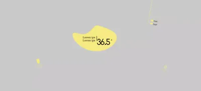 Grijs Gele Vormen Patroon Café