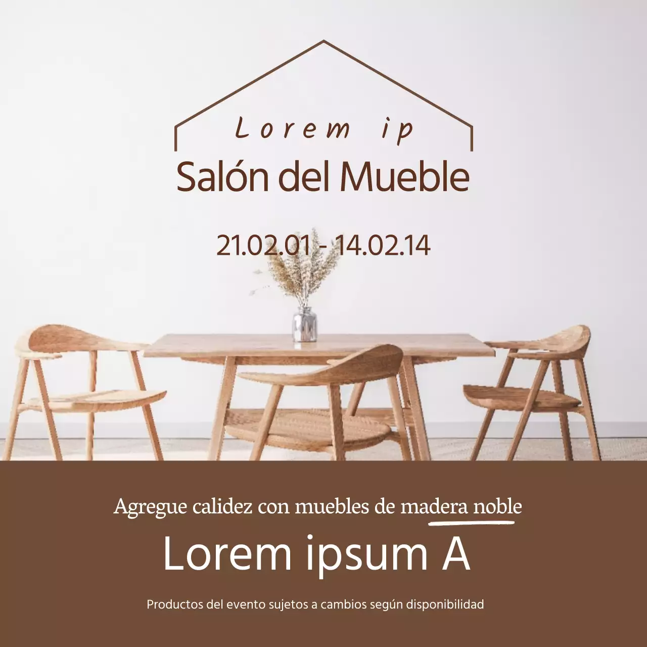 Brown PhotographyPromociona un evento de venta de muebles y accesorios de interior limpios.