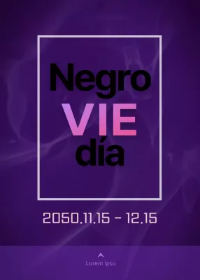 Ventanas emergentes Black Friday cuadradas negras y moradas