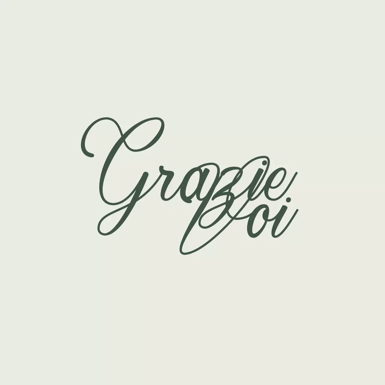 Un concetto verde, di classe e rilassante con biglietti di ringraziamento scritti a mano.