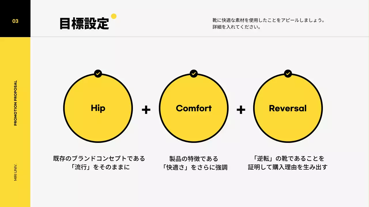 黄色 モダン プロモーション 企画書 プレゼンテーション