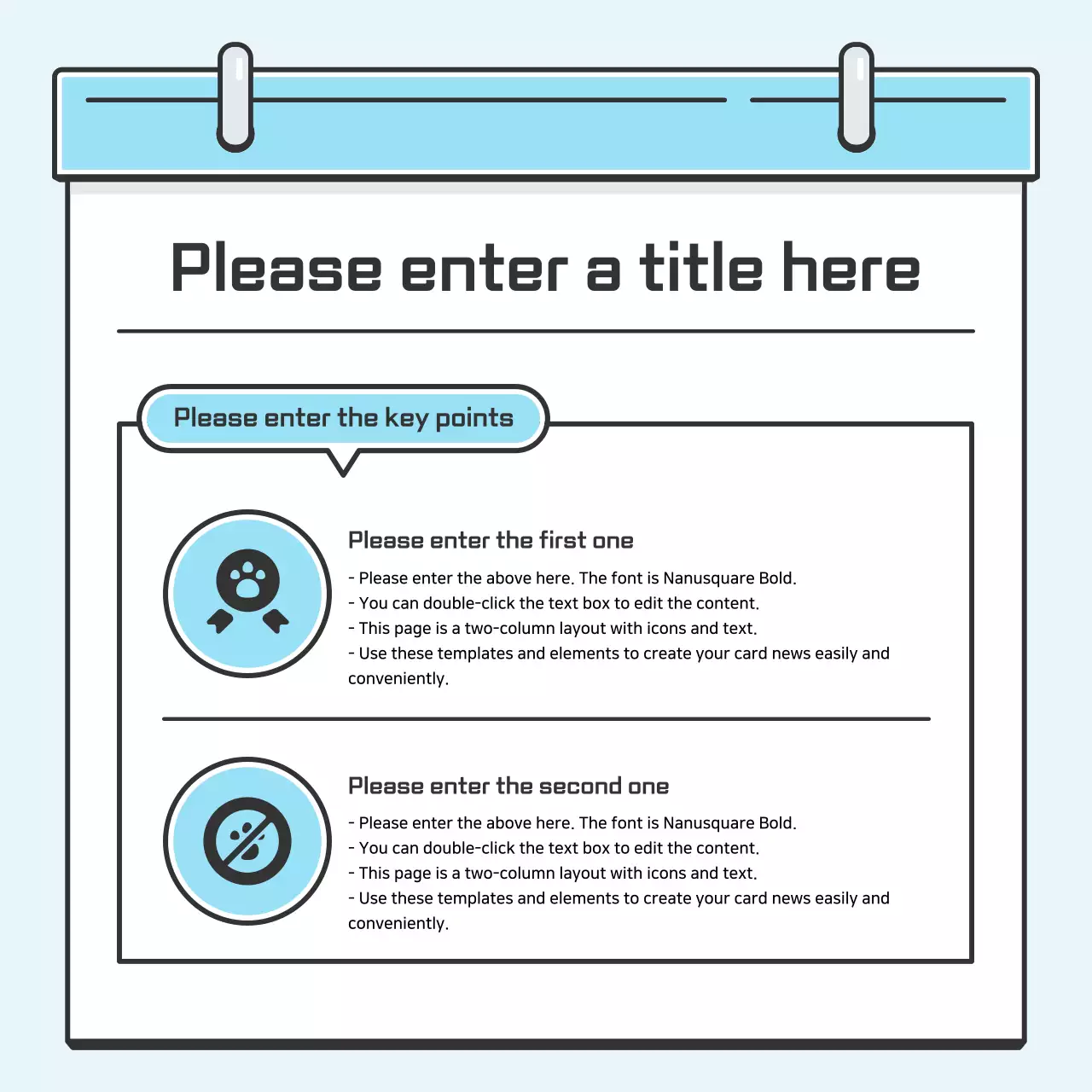 Blue Minimal Templates Guide Instagram Carousel