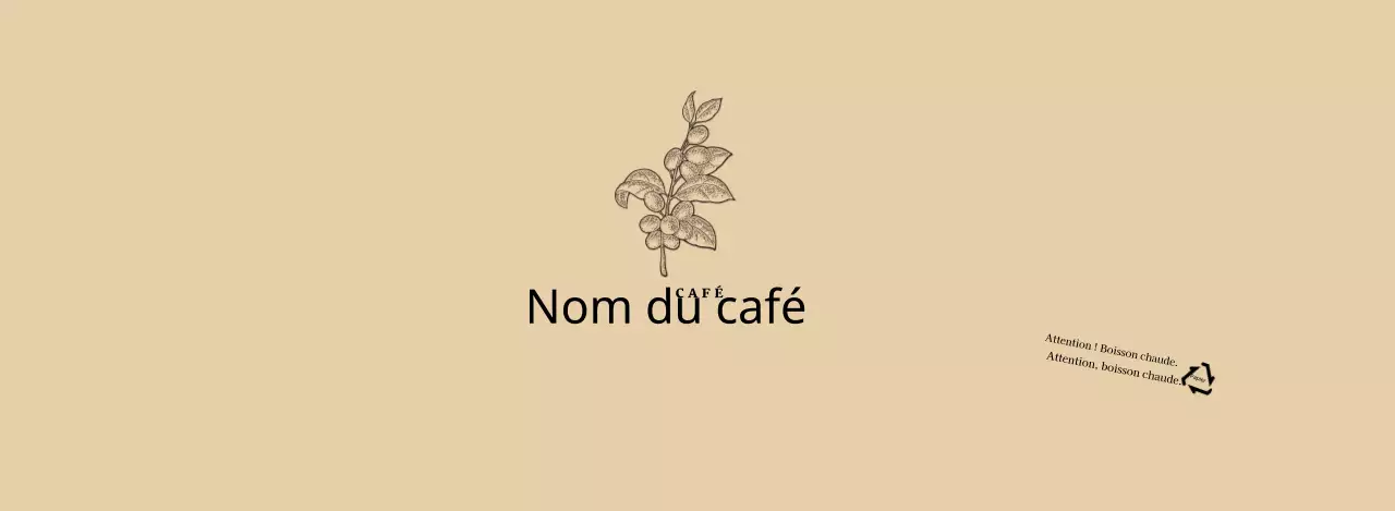 Illustration d'une fleur botanique beige