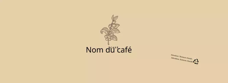 Illustration d'une fleur botanique beige