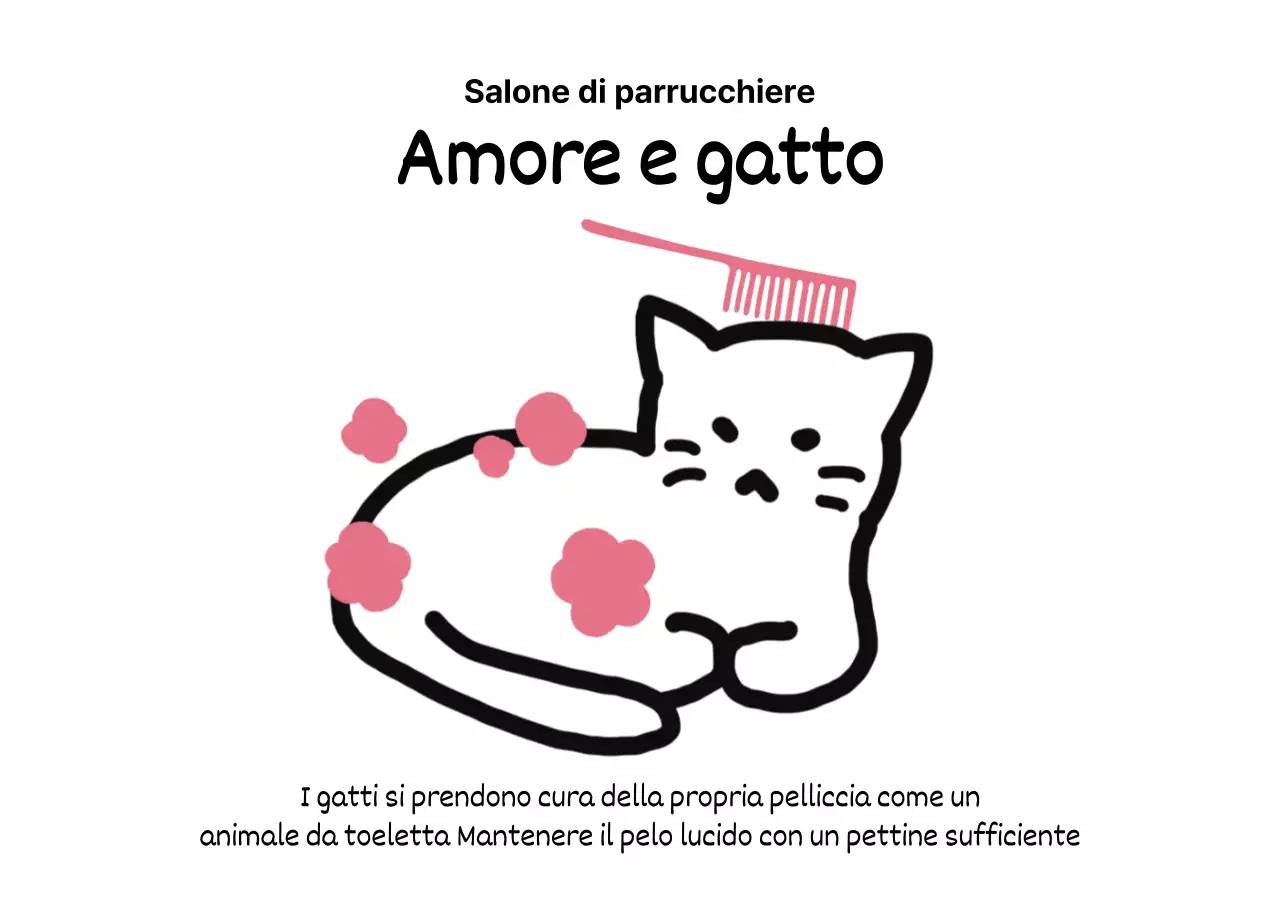 Salone di toelettatura per cani con illustrazioni di cuccioli e capre