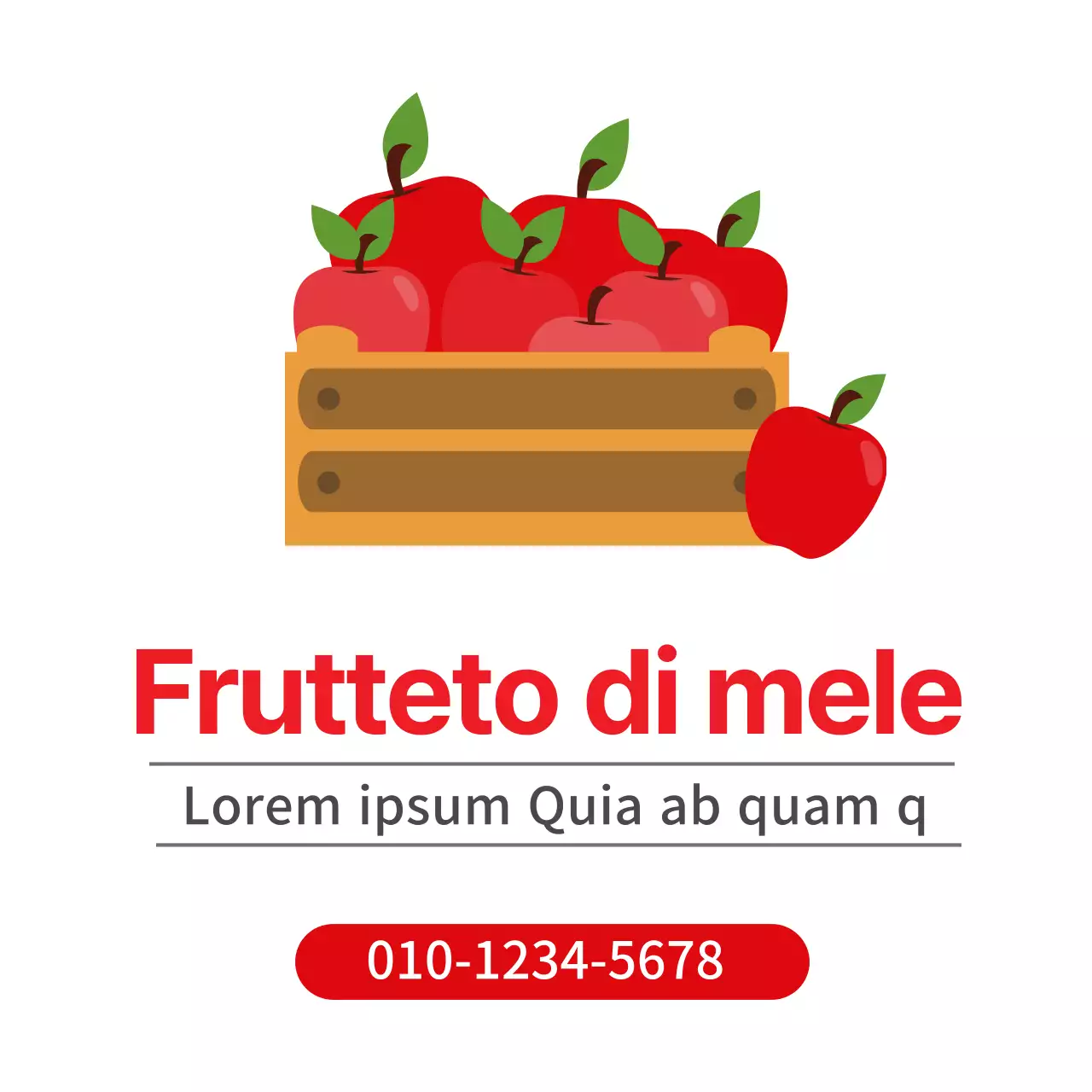 Una simpatica guida al frutteto illustrata in rosso e nero