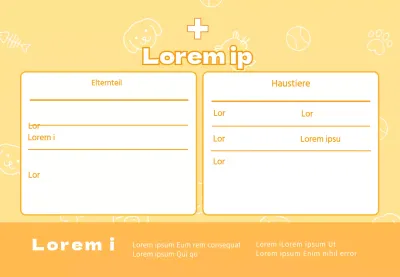 Quittung für Haustiere