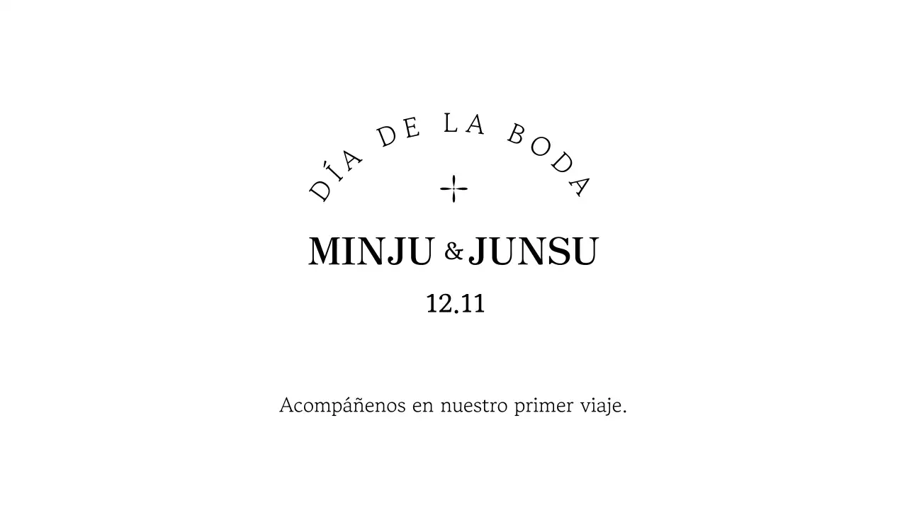 Un sobre de invitación de boda clásico y sencillo con texto e ilustraciones en negro.