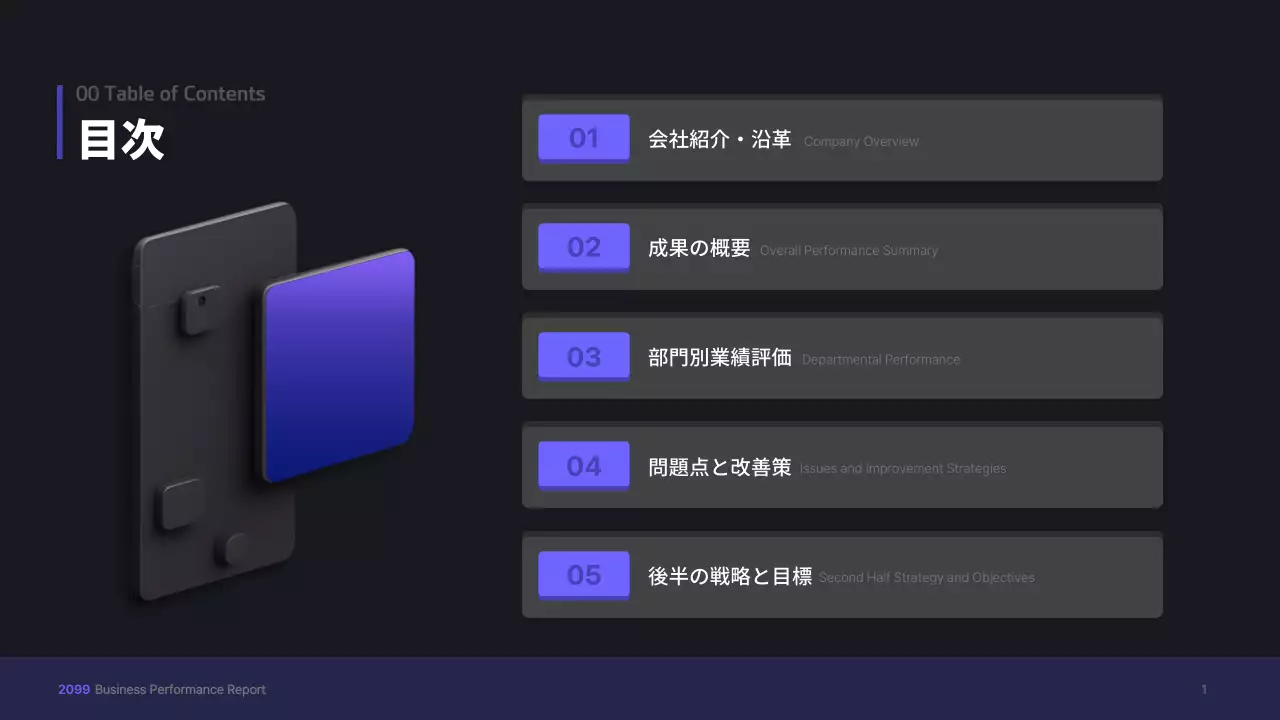 黒 モダン ビジネス プレゼンテーション