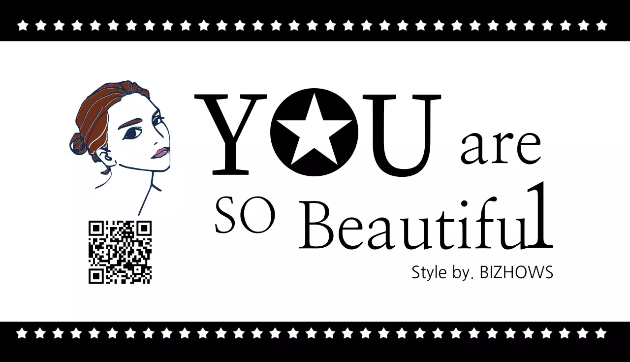 黒 オシャレ 美容 ポスター 名刺