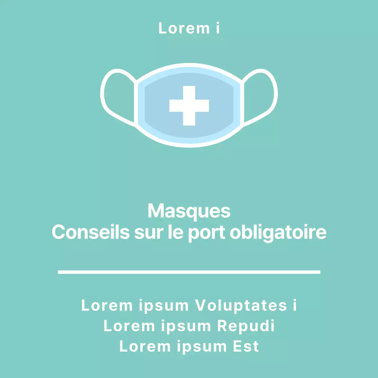 Support en acrylique pour masque couleur menthe Instructions de montage