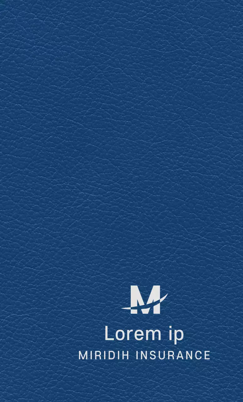 Buku harian perusahaan dengan logo perusahaan asuransi