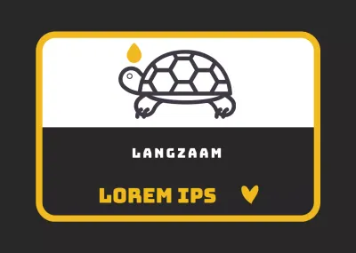 Geel Zwart Gemakkelijk te lezen rijinstructies voor beginners