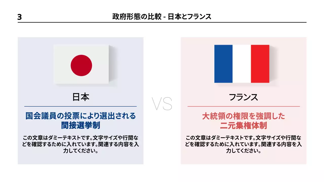 青 シンプル 政治 プレゼンテーション