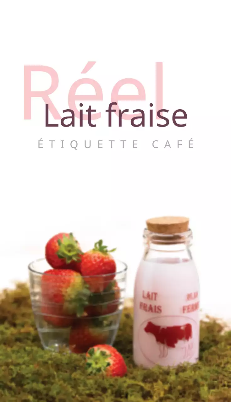 Lait de fraise