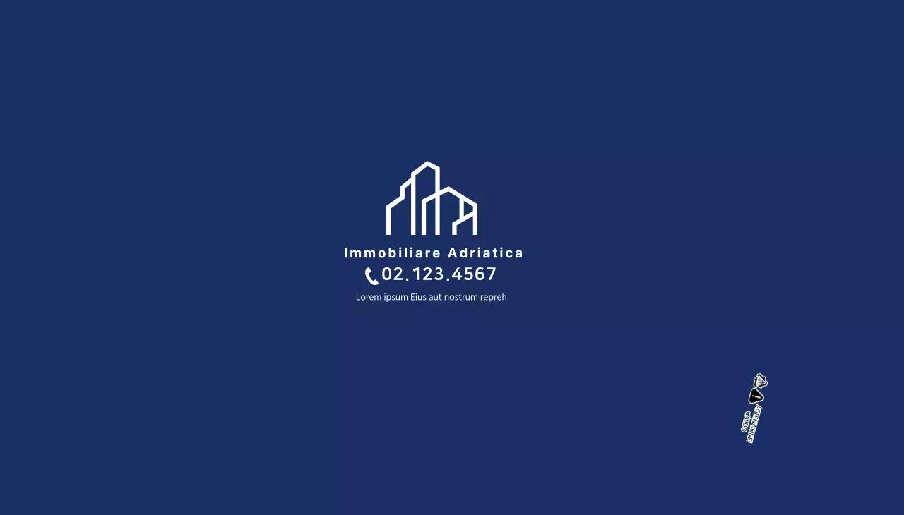 Promozione della proprietà blu semplice