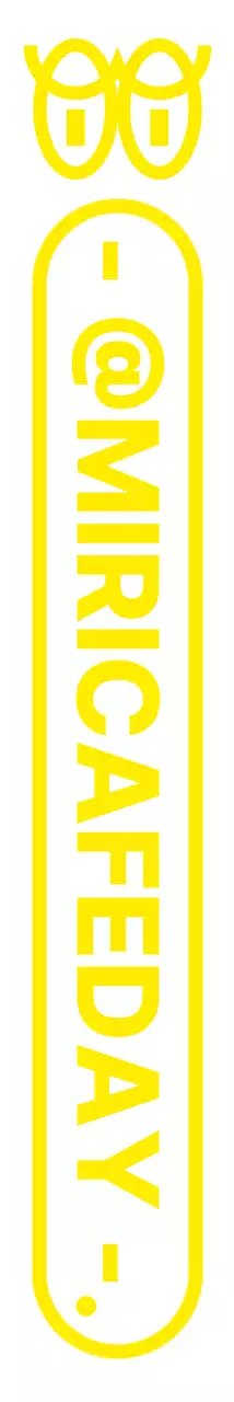 Nette und saubere hüpfende Auge Illustration in gelb mit Text Kombination Style Cafe