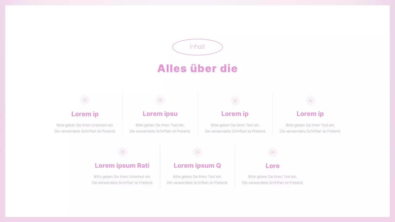 Ein rosafarbener und sauberer Leitfaden zur Cluborientierung