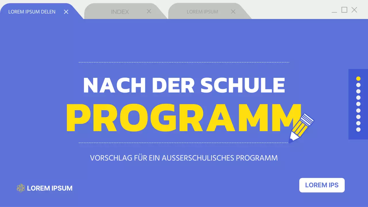 Präsentation des außerschulischen Programms