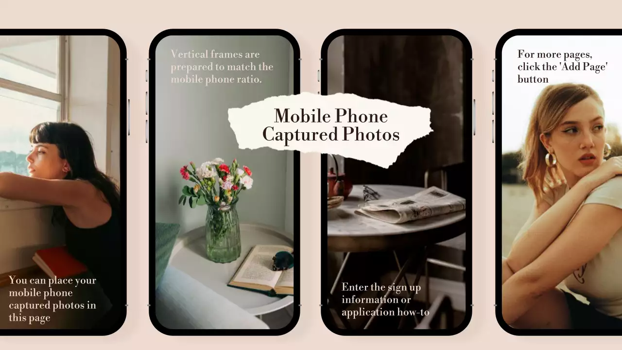 브라운 에스테틱 포토 프레젠테이션