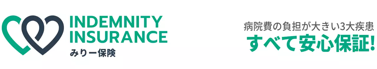 青緑色と黒の損害保険のロゴとテキストが入った保険商品の宣伝用。