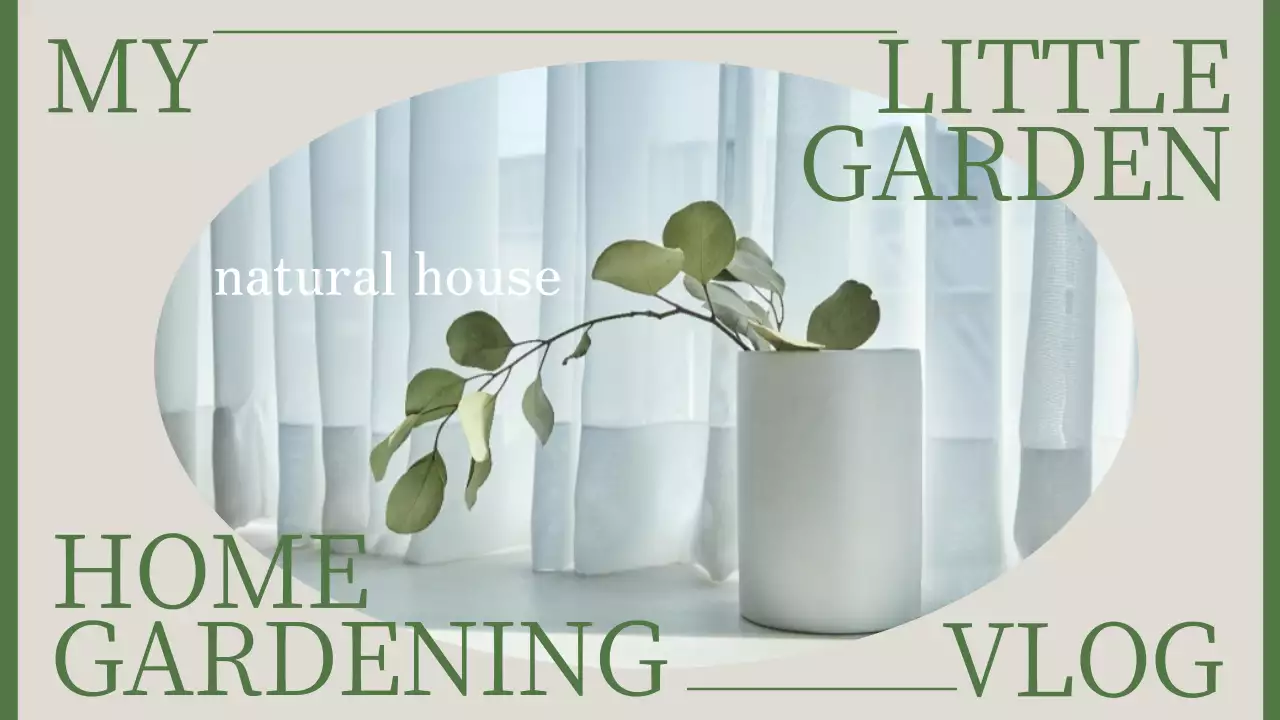 白 シンプル ガーデニング ポスター YouTube サムネイル