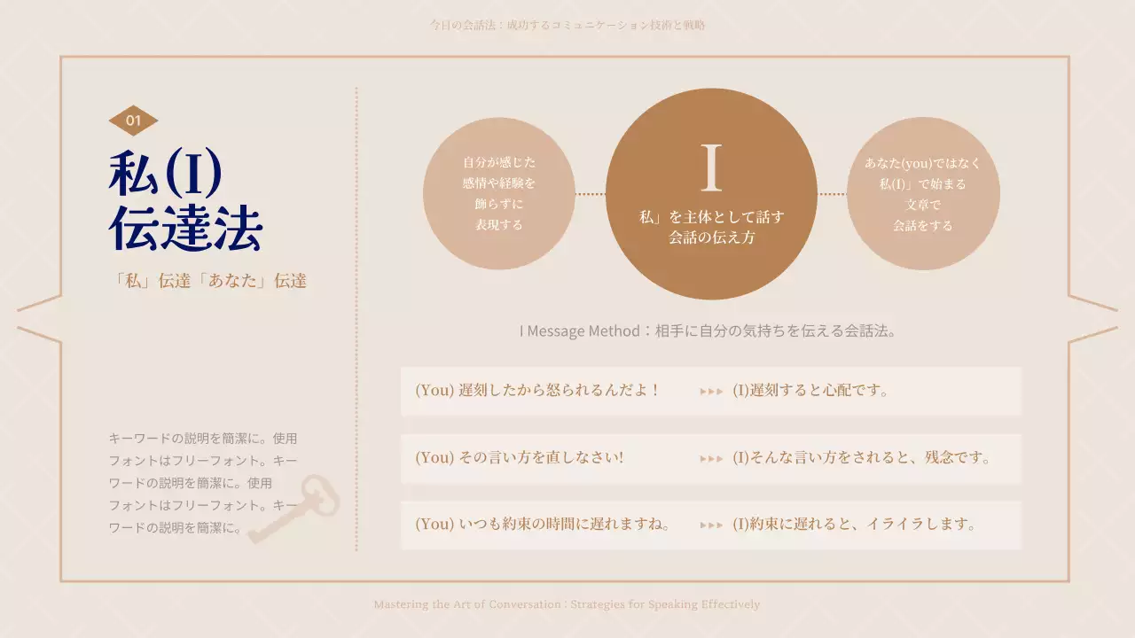 青 モダン コミュニケーション 資料 プレゼンテーション