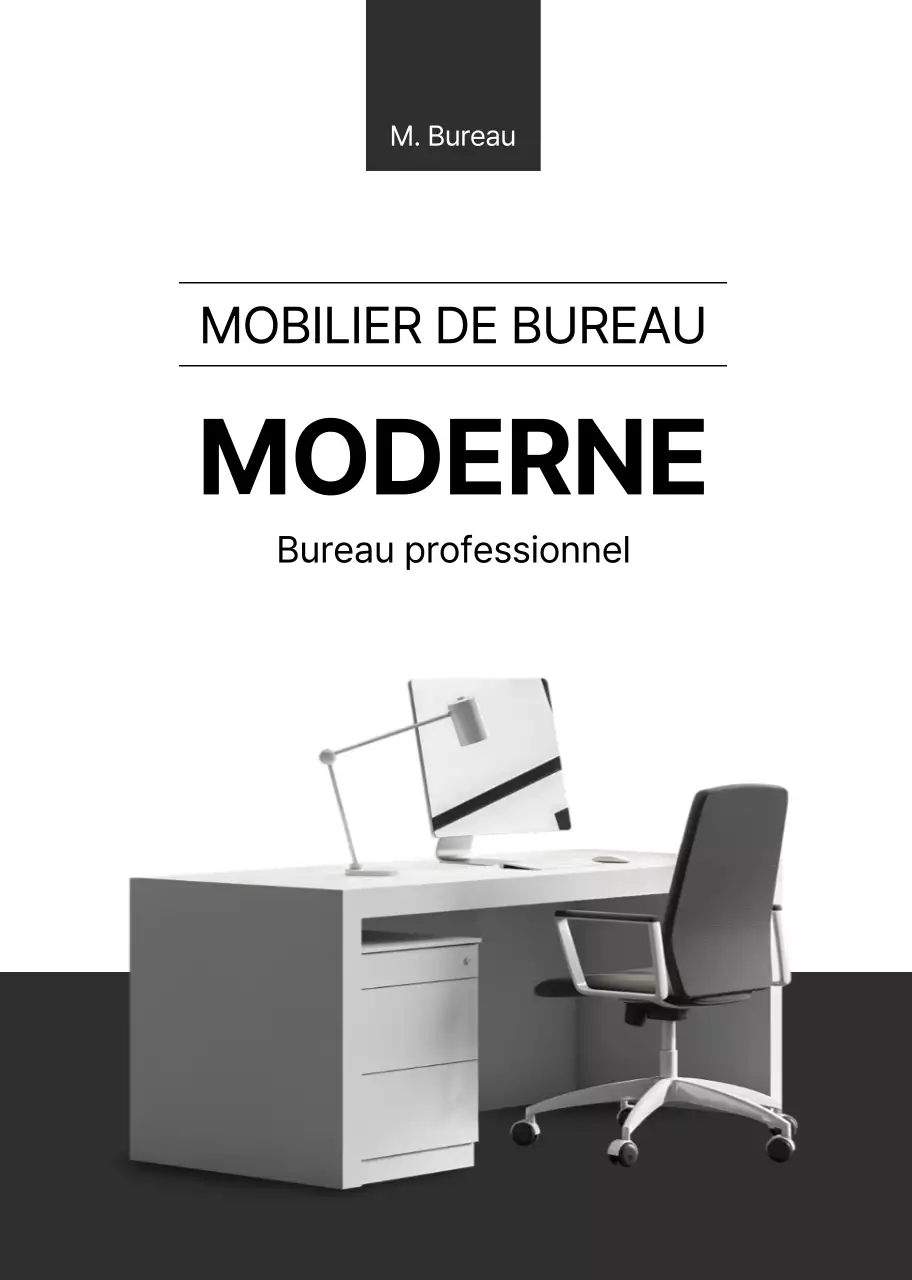 Vendre des produits modernes et simples en noir et gris