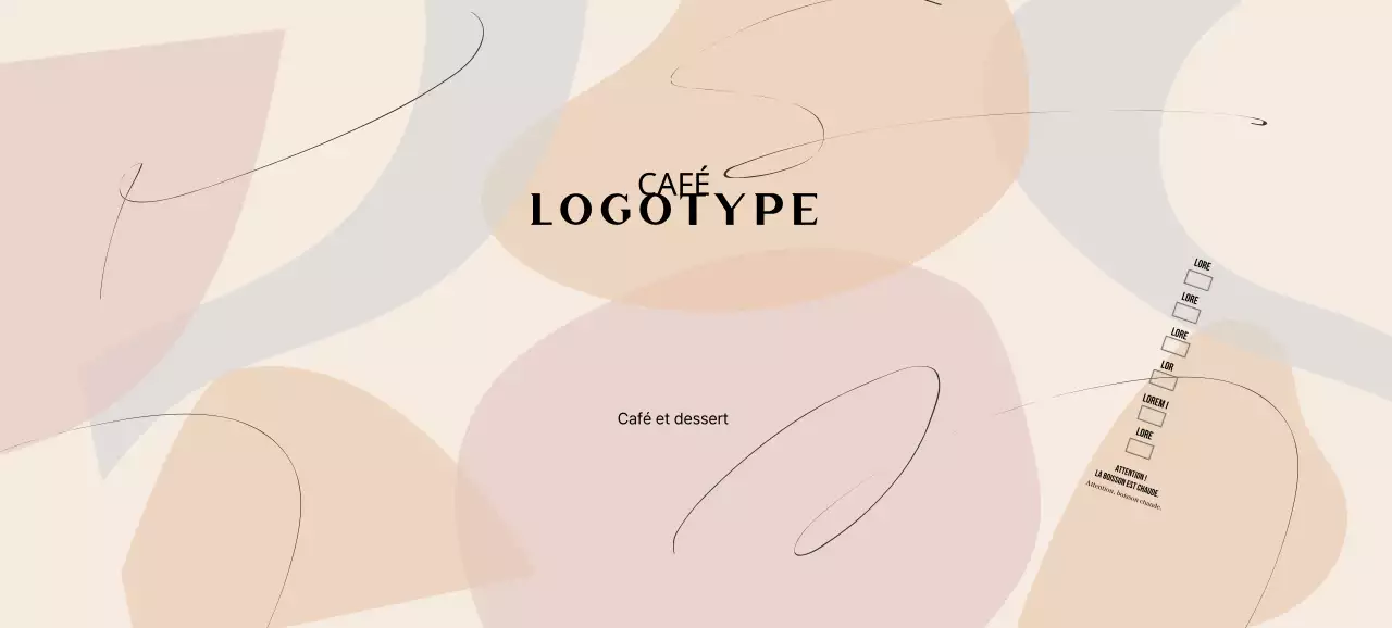 Motif de formes modernes beige