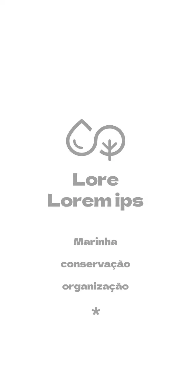 Conceito de agência de conservação marinha com ilustração de água e árvores