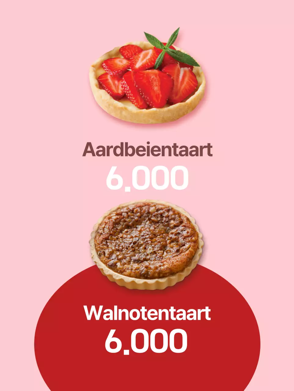 Een verfrissend dessert in rood en roze