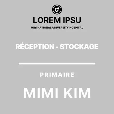 Support en acrylique pour hôpital avec instructions de rangement simples, en gris