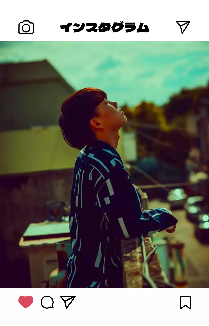 明るく温かみのあるカラー感のシンプルモダンなインスタグラムフォトフレームコンセプトのパーソナルグッズ用