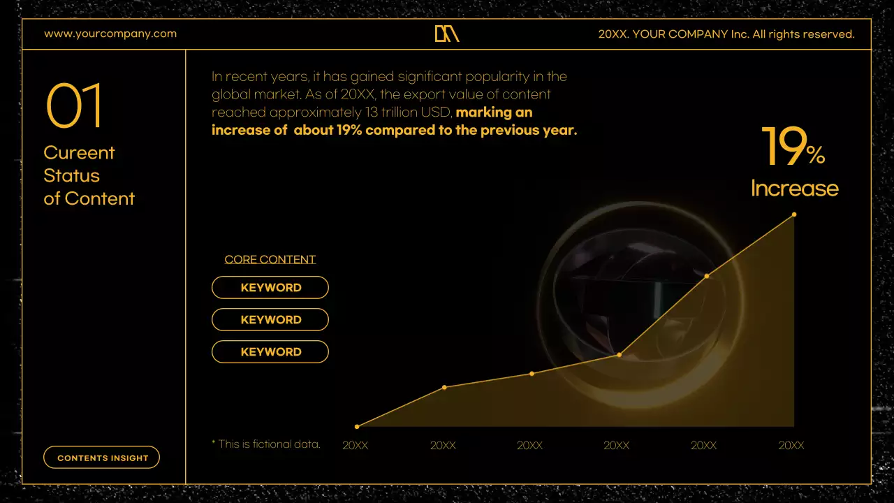 블랙 모던 콘텐츠 프로모션 프리젠테이션
