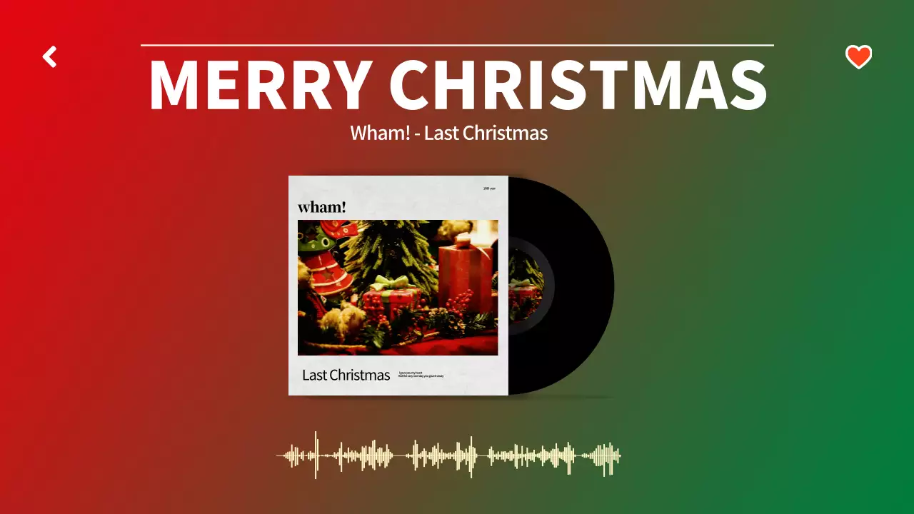 赤 モダン クリスマス ポスター YouTube サムネイル