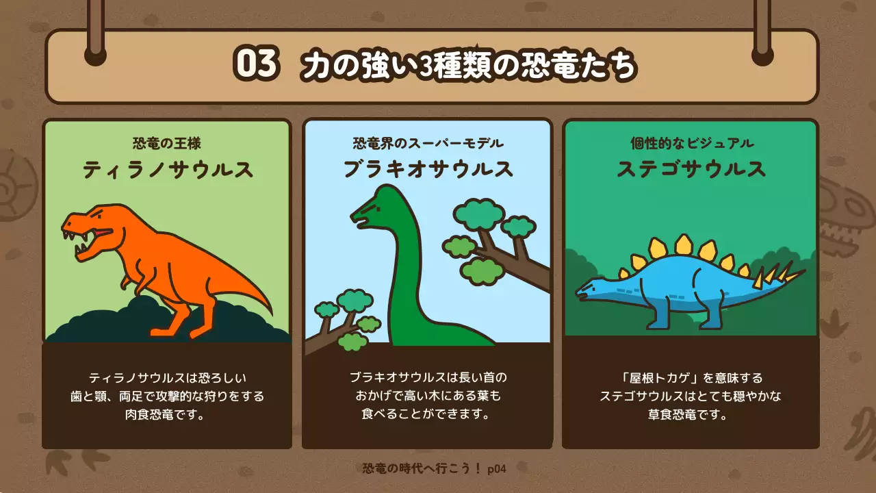 茶色 かわいい 教育 資料 プレゼンテーション