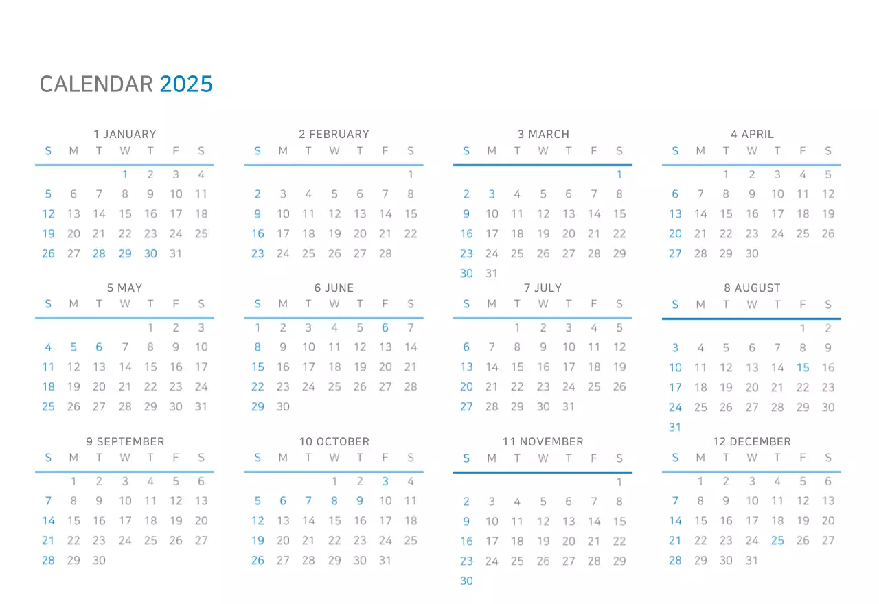 Blauw Wit Eenvoudig Zakelijk