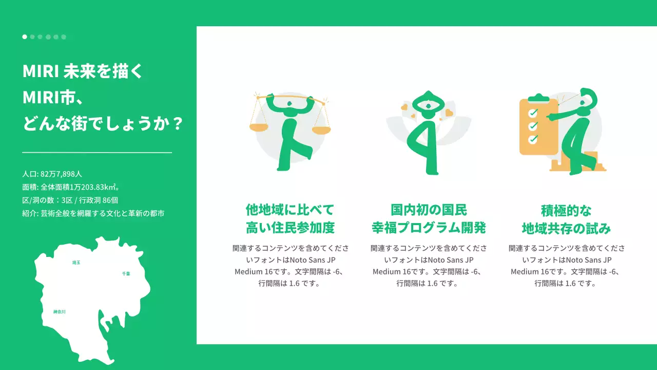 緑 シンプル 住民参加 資料 プレゼンテーション