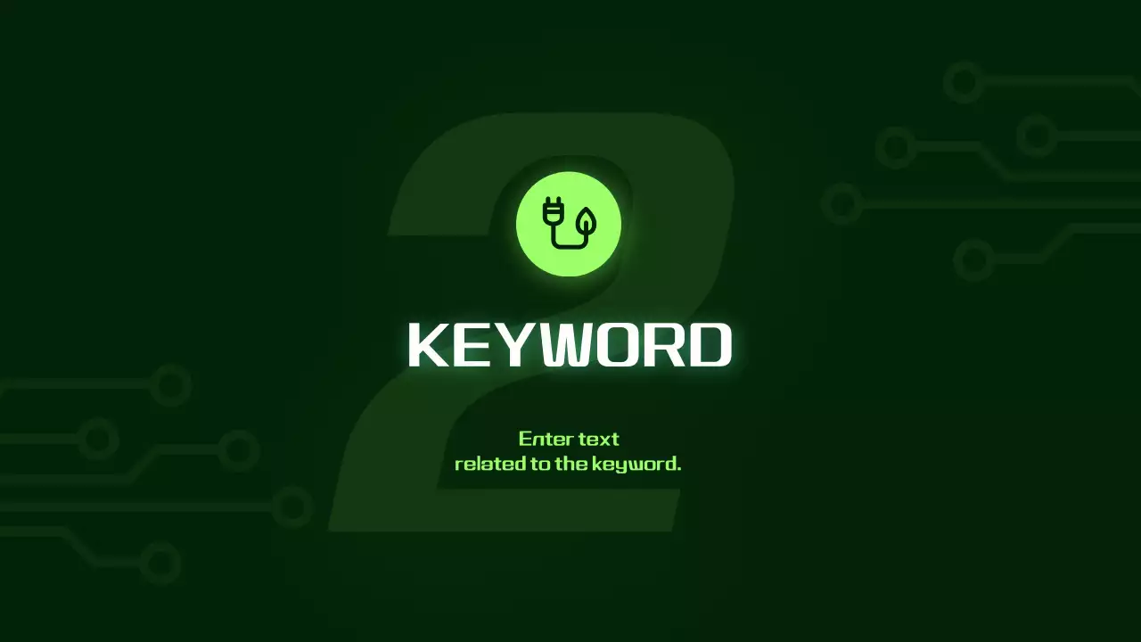 그린 모던 배터리 프레젠테이션