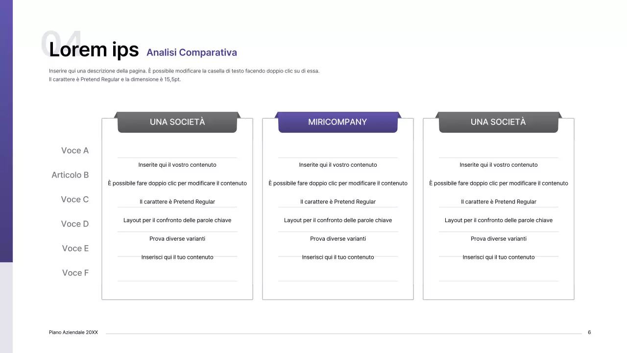 Kit di presentazione del business plan con concetto di indice viola sfumato