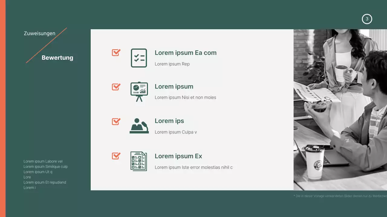 Grün-orangefarbenes Lehrplandesign